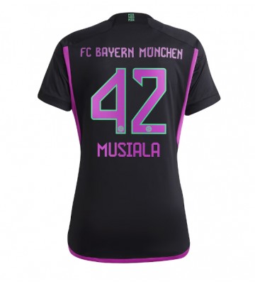 Maillot de foot Bayern Munich Jamal Musiala #42 Extérieur Femmes 2023-24 Manches Courte
